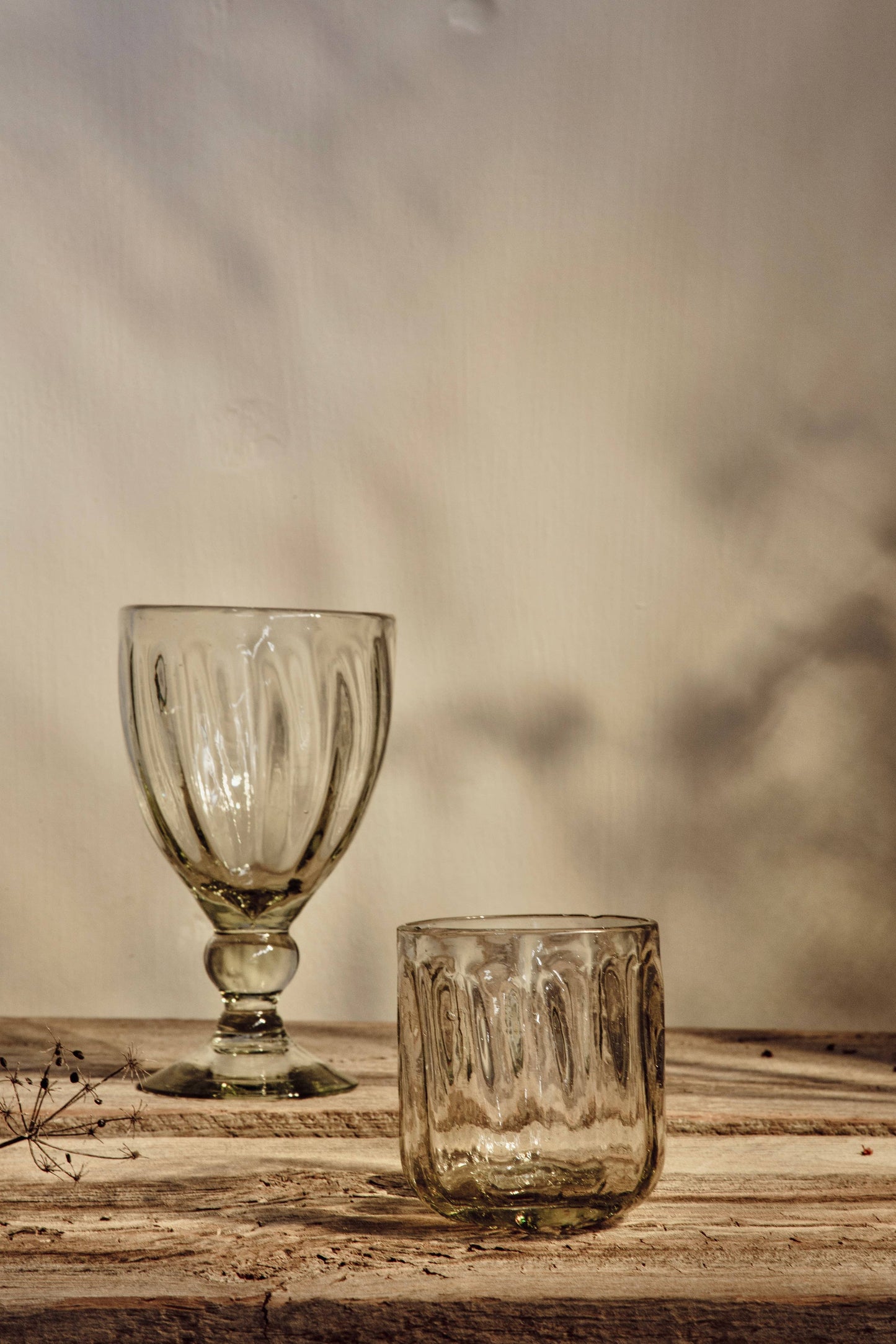 Handblown Fluted Tumbler