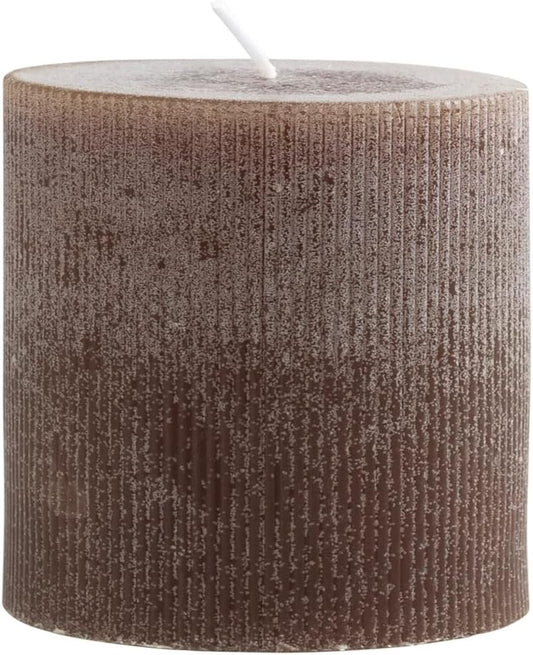 4"x4" Pleated Pillar Candle