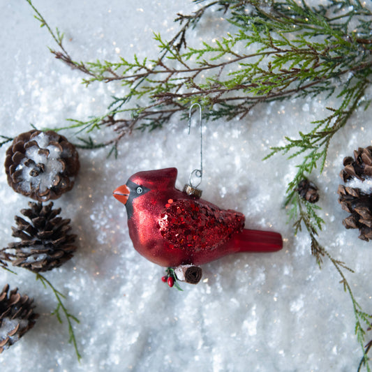 RED CARDINAL ORNAMENT