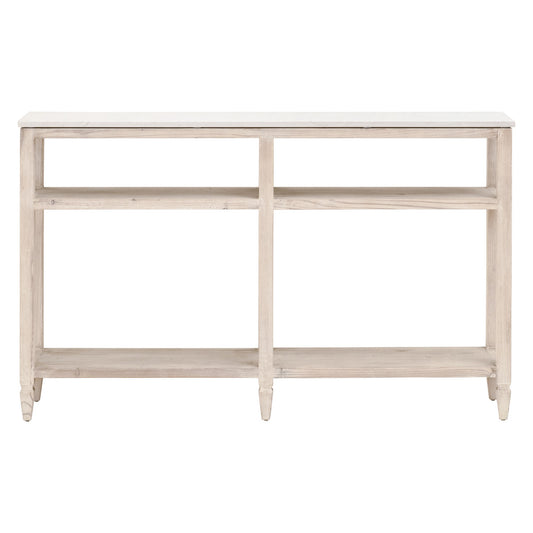 Emerie Entry Console Table-White Wash