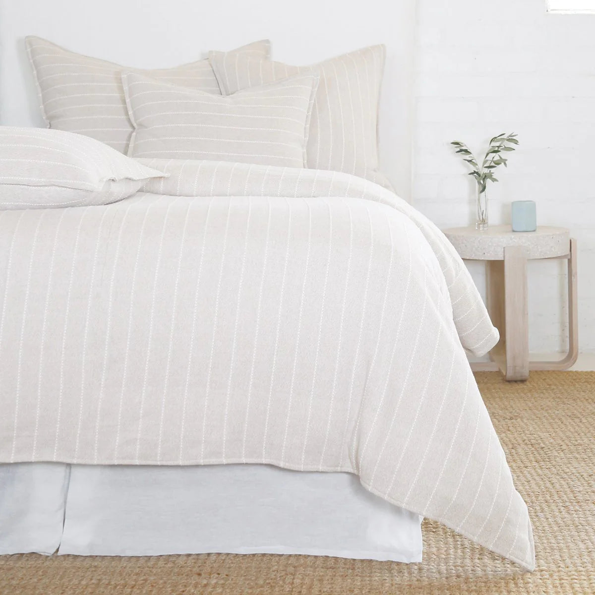 Henley Oat King Duvet Cover