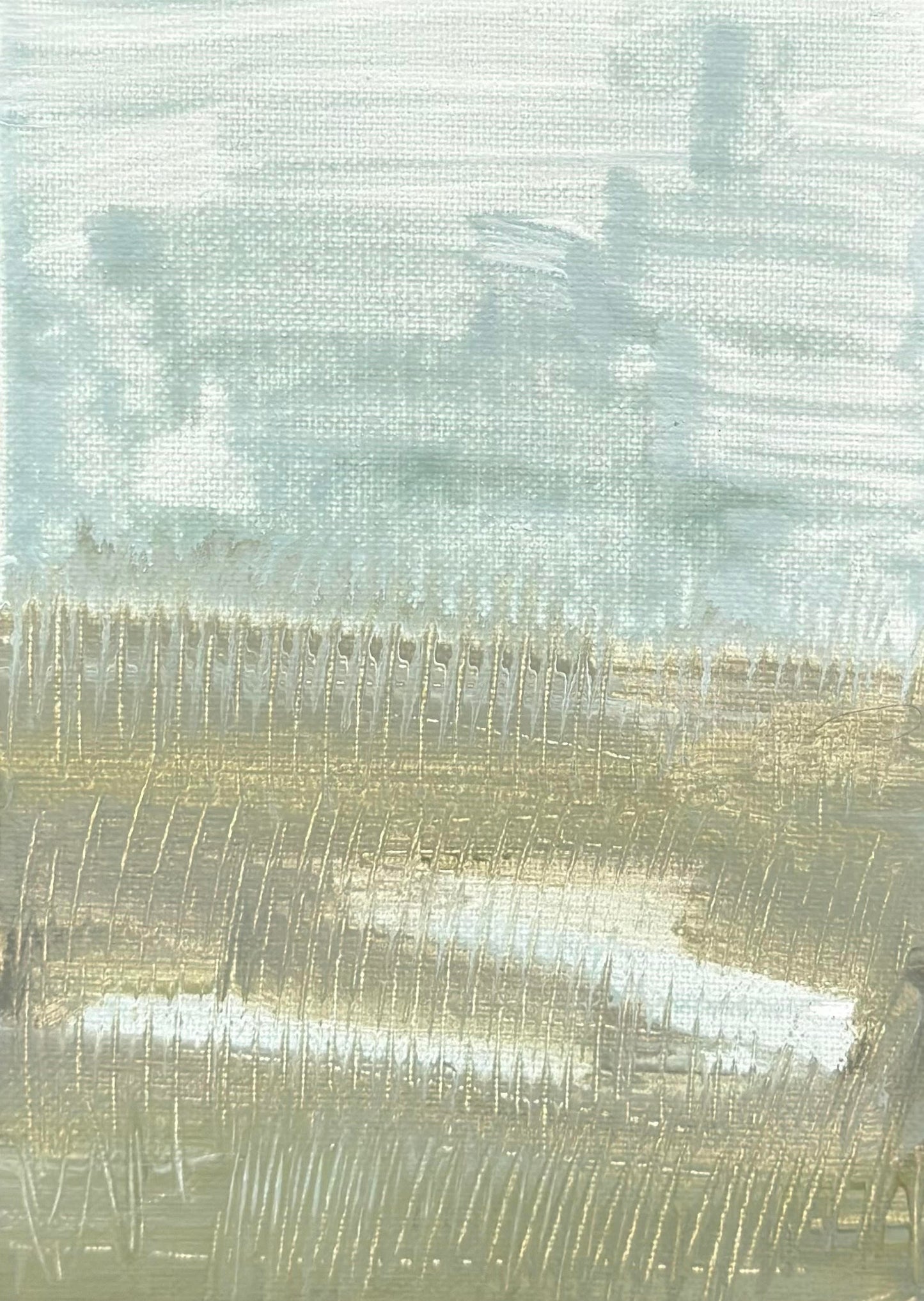 Haley Mathewes Original 5x7 Waterway on Canvas Panel