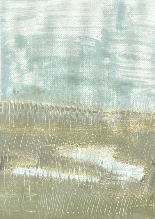Haley Mathewes Original 5x7 Waterway on Canvas Panel