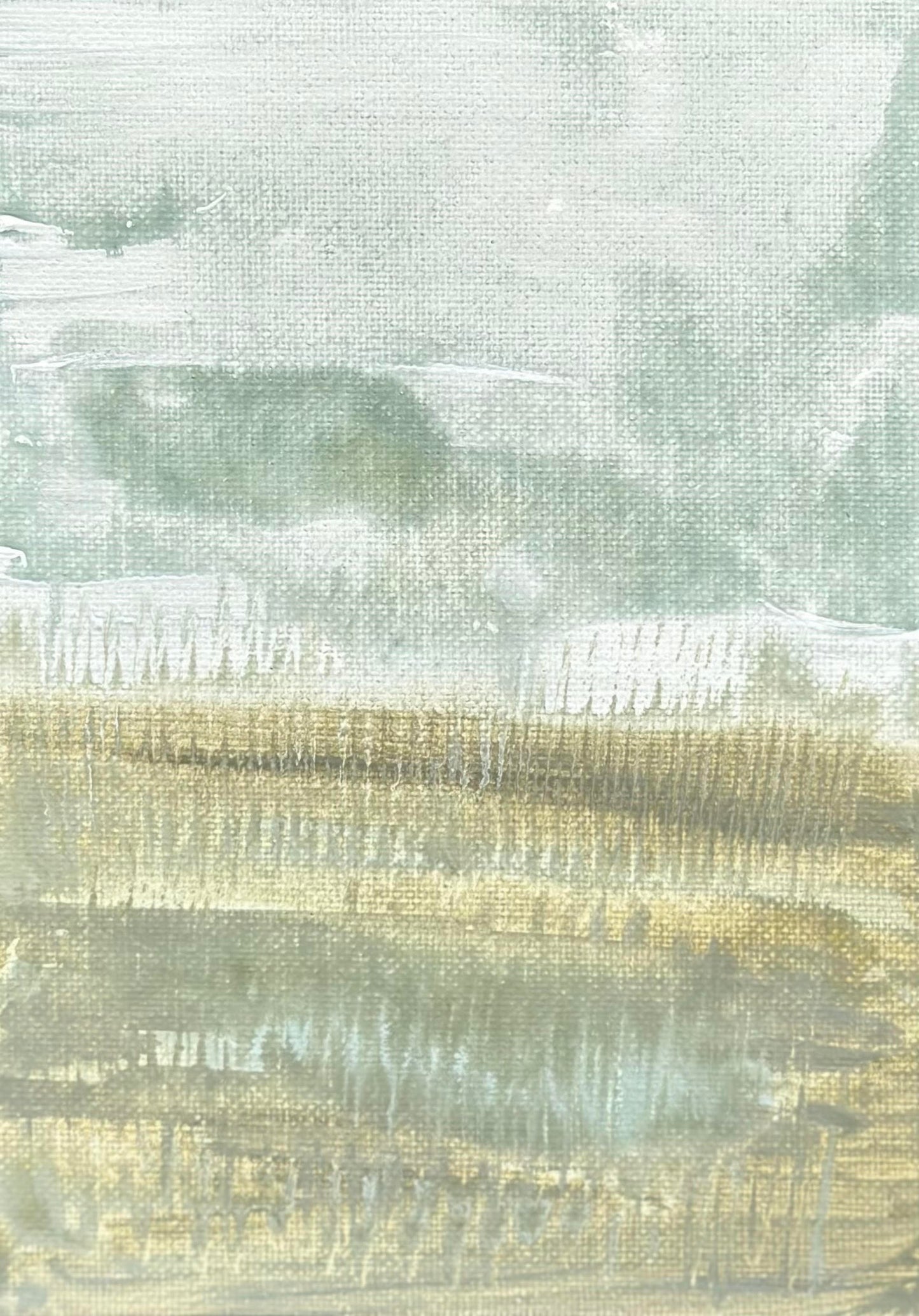 Haley Mathewes Original 5x7 Waterway on Canvas Panel