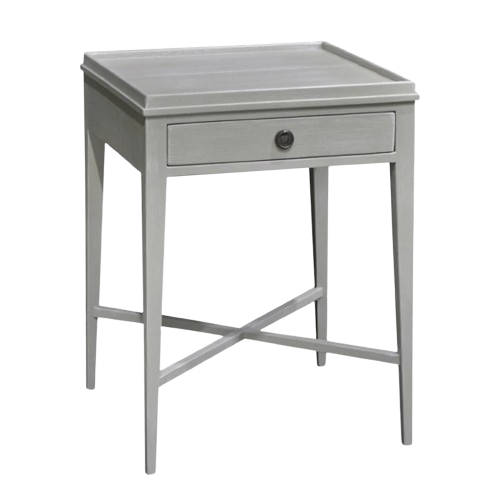 Alvin Side Table - Shell White