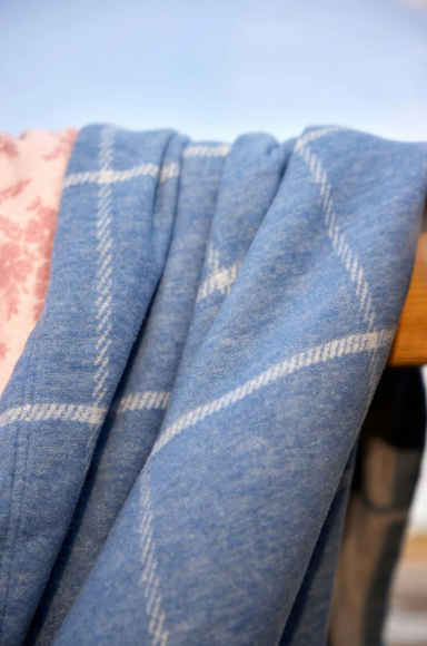 The Lightweight Windowpane Cornflower