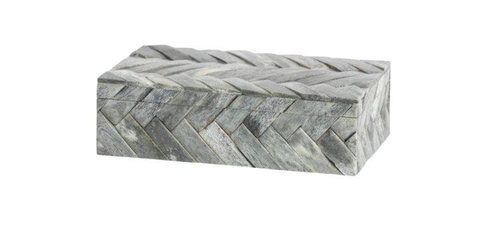 Mayfair Woven Bone Box - Small