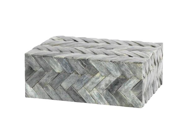 Mayfair Woven Bone Box - Medium