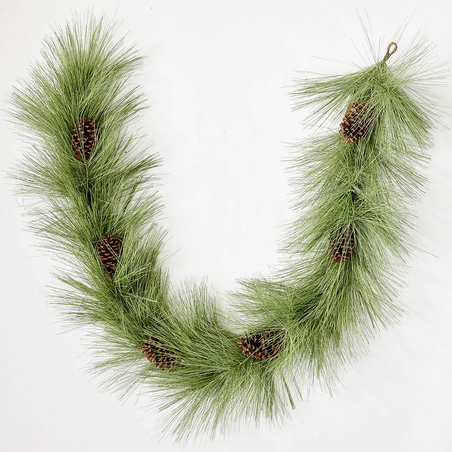 69" Artificial Pine Long Needle With Pine Cones Garland