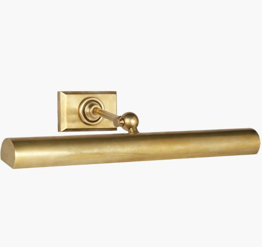 Cabinet Maker's Picture Light 18" - Hand Rubbed Antique Brass