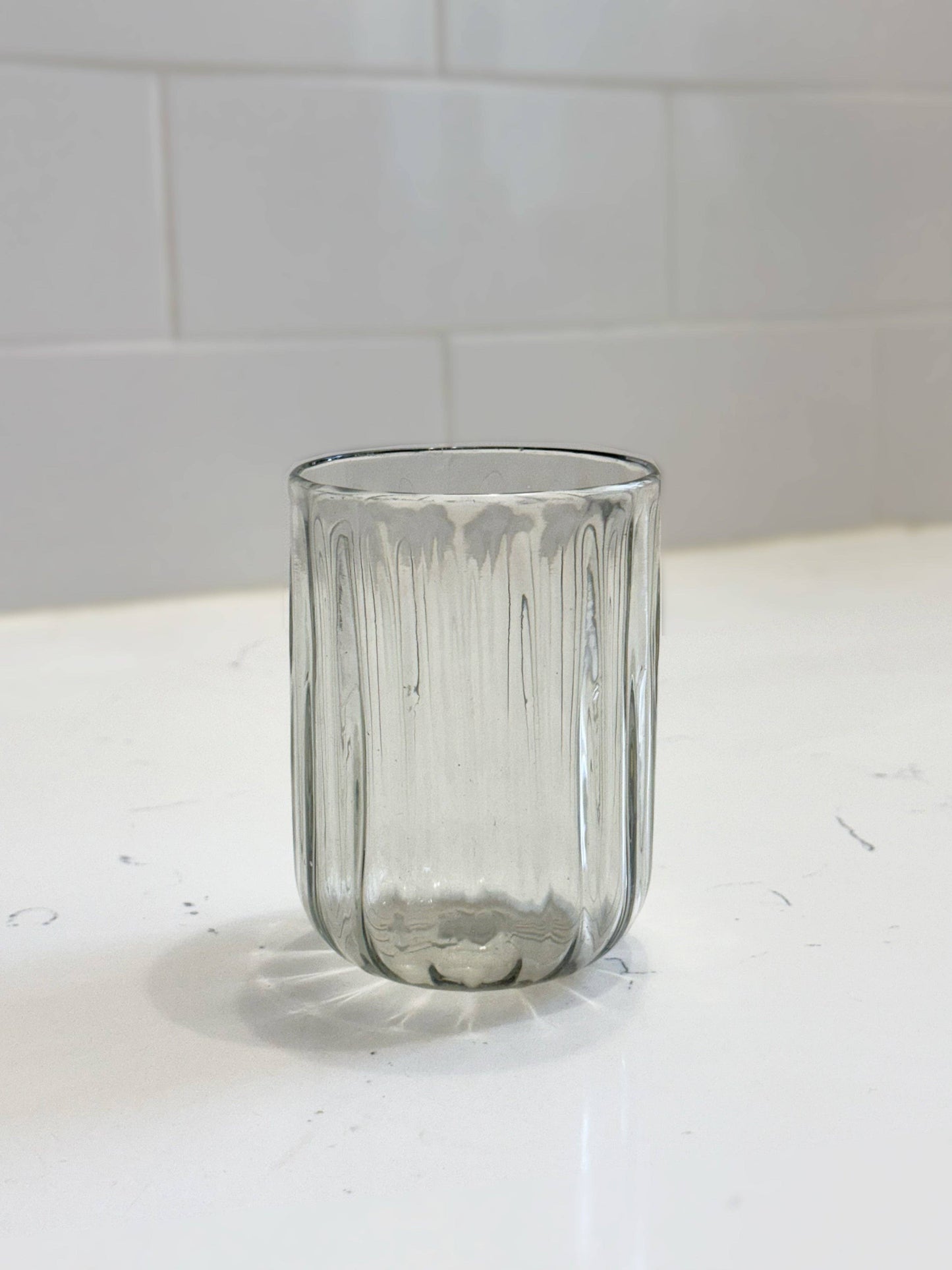 Handblown Fluted Tumbler