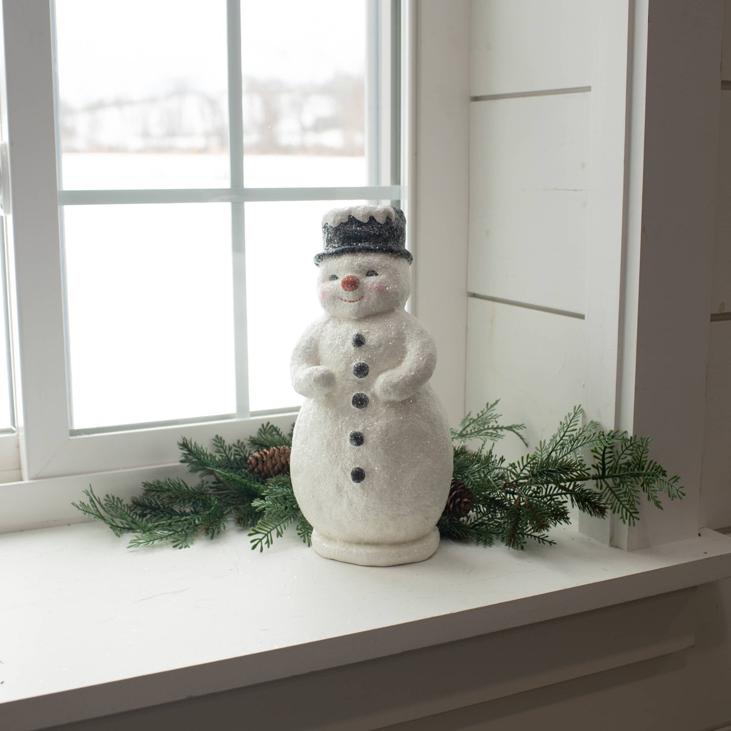12" RED NOSE SNOWMAN