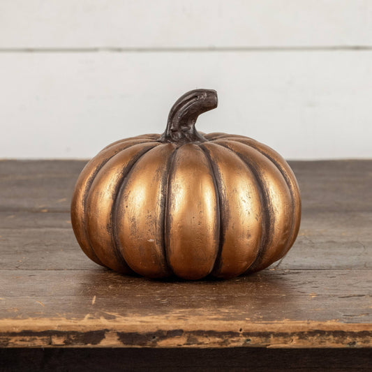 5.5" GOLD SHORT PUMPKIN