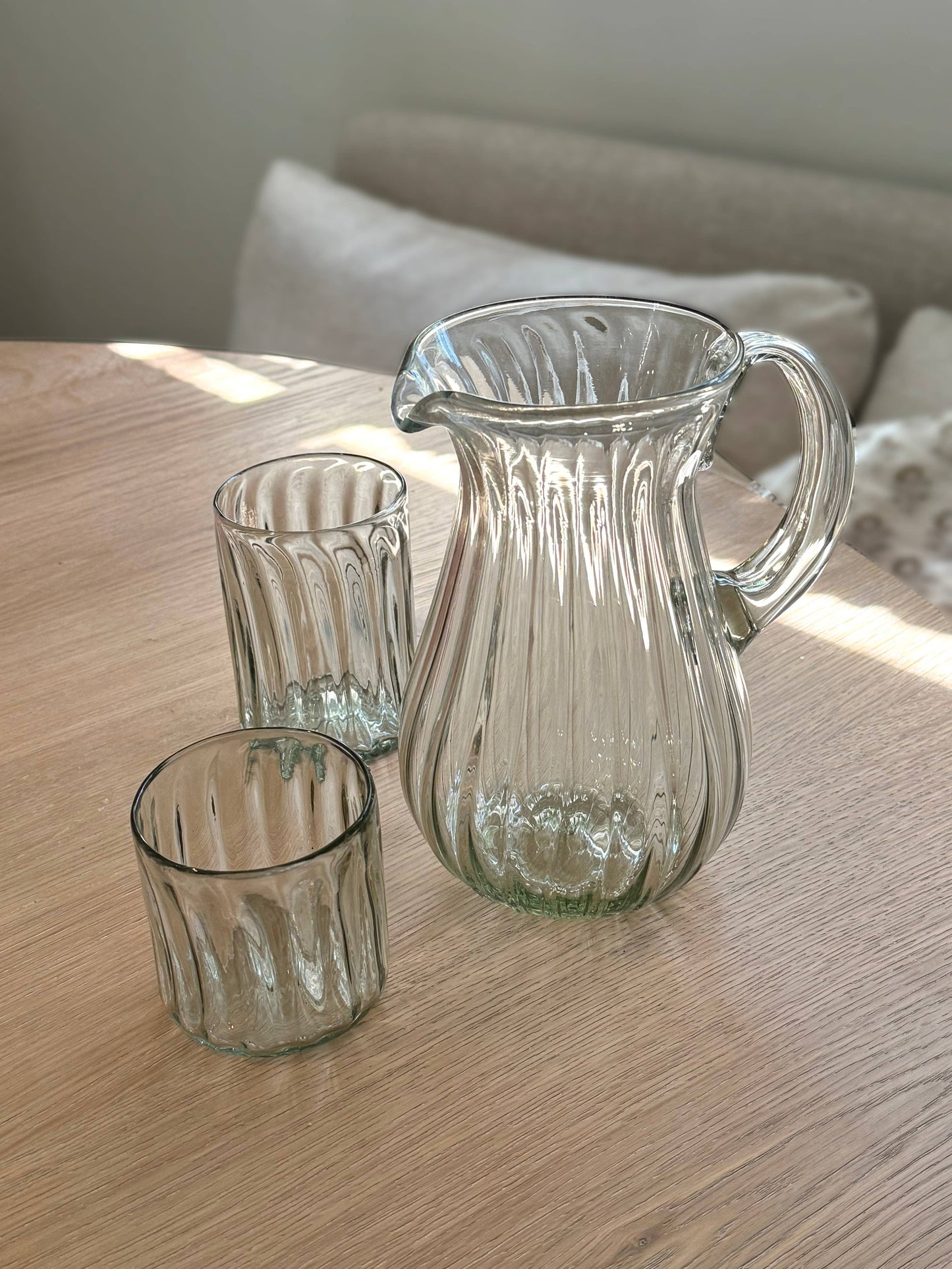 Handblown Fluted Tumbler