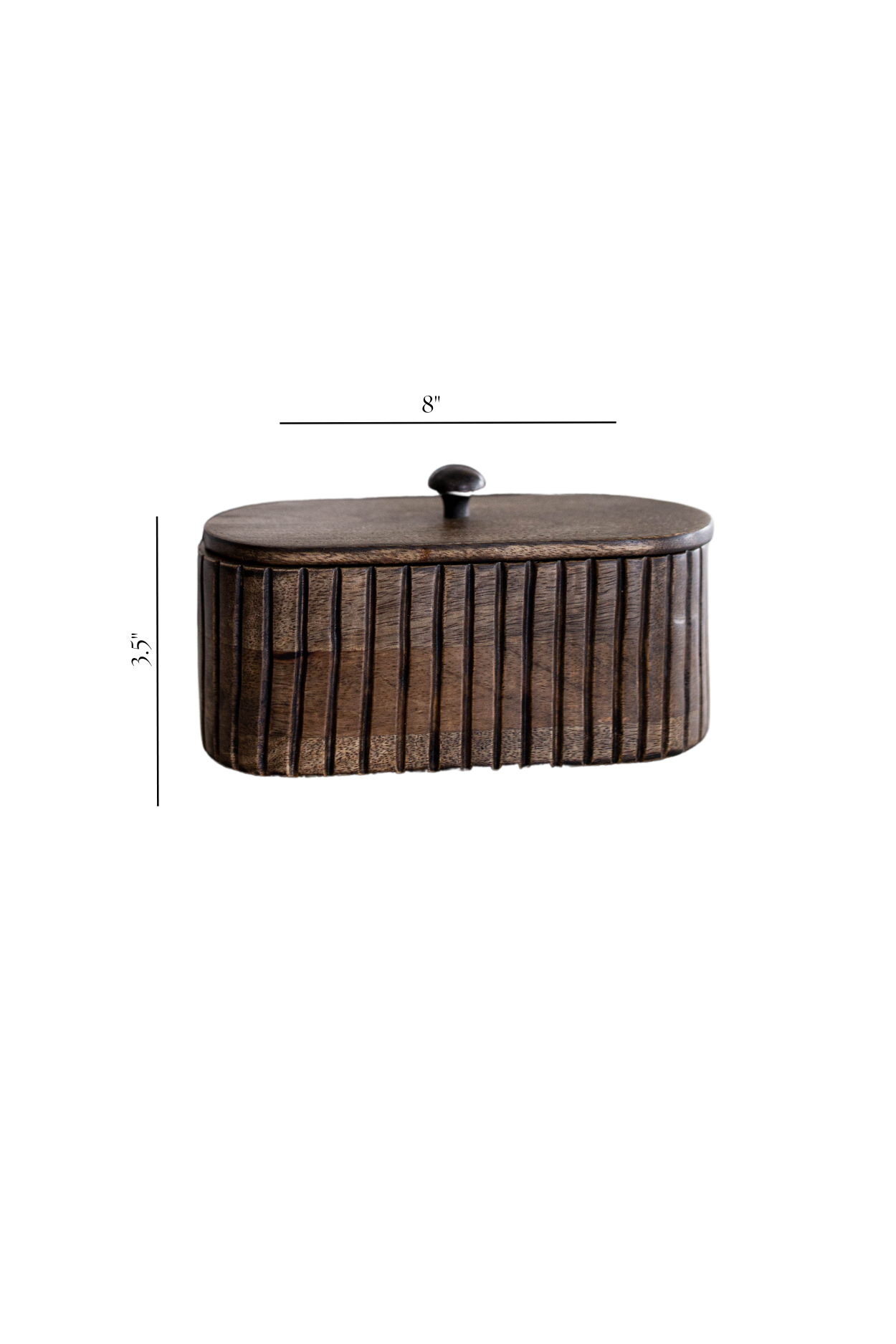 Fluted Mango Wood Box