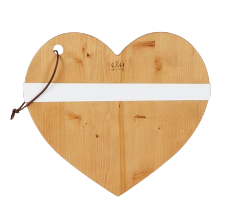 Natural Heart Charcuterie Board - Small