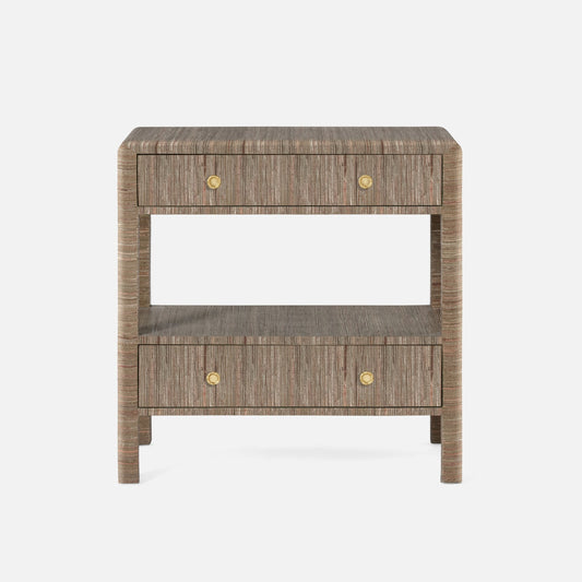 Parson Nightstand, Mocha Hemp