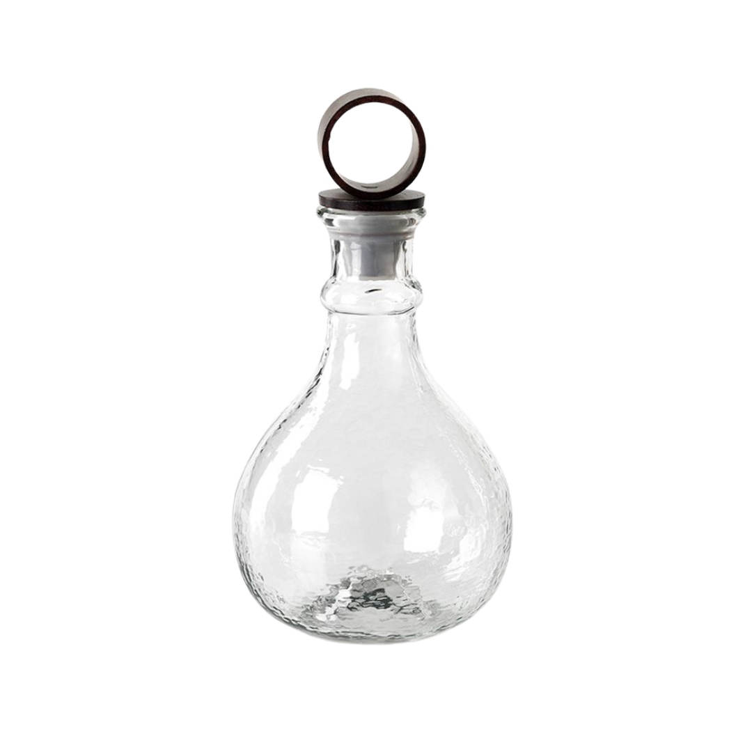 Hammered Glass Decanter