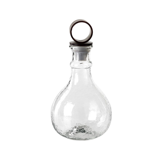 Hammered Glass Decanter