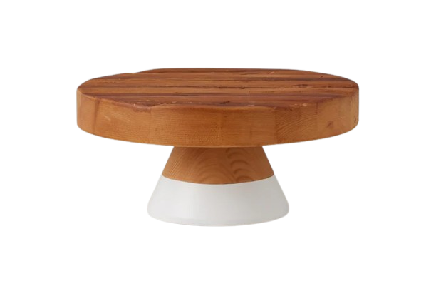 White Mod Block Cake Stand, Large
