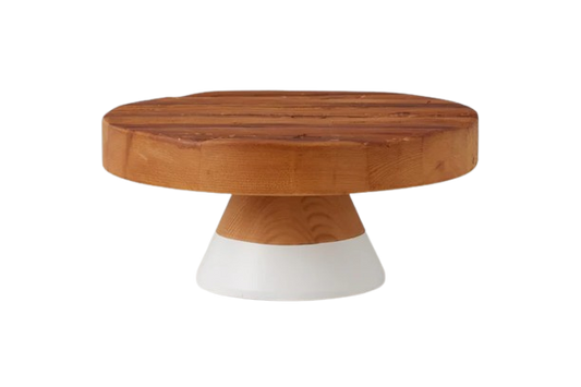 White Mod Block Cake Stand, Large