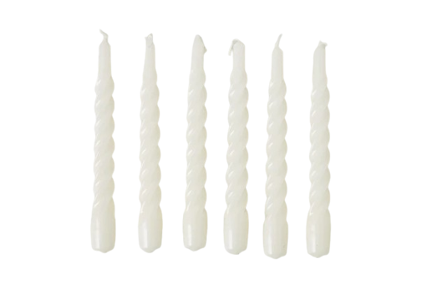 Twisted Taper Candles, Set of 2