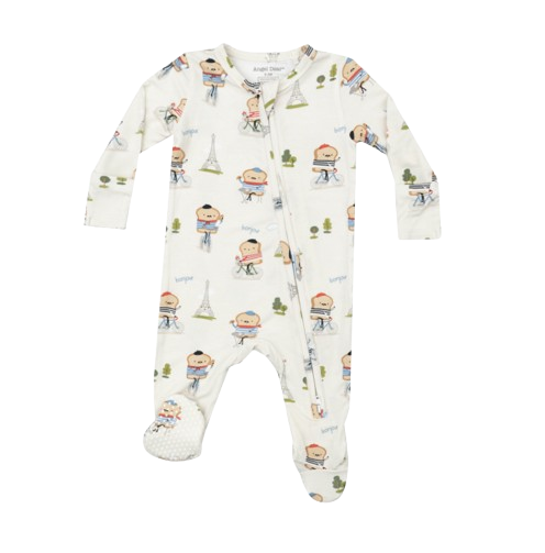 French Toast - 2 Way Zipper Footie