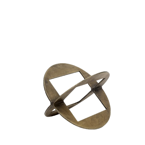 Cusco I (Small) 5L x 5W Gold Geometric Decorative Object