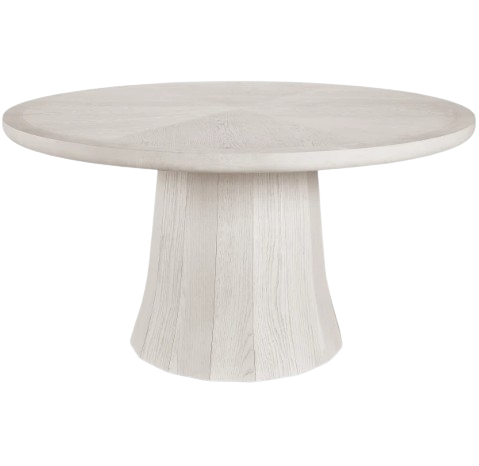 Marin 60" Bleached Oak Round Dining Table