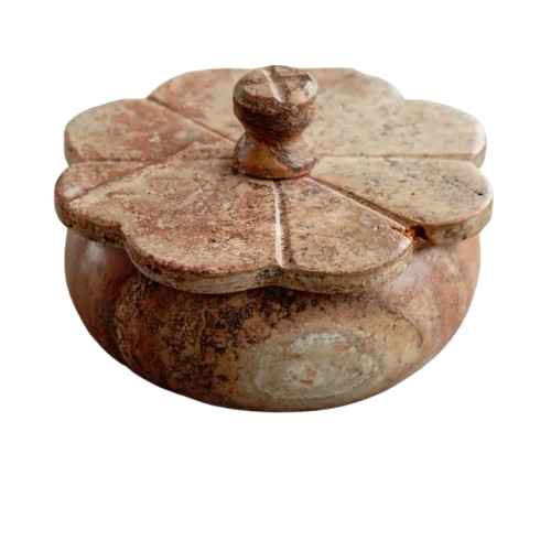 Rust Travertine Trinket Box