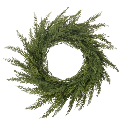 28" Green Cedar Wreath