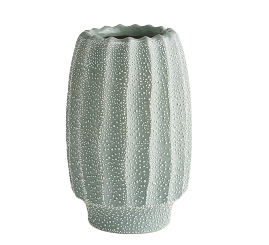 Echinus Vase, Green, Medium