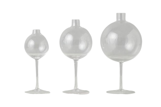 Clear Wine Glass Vase