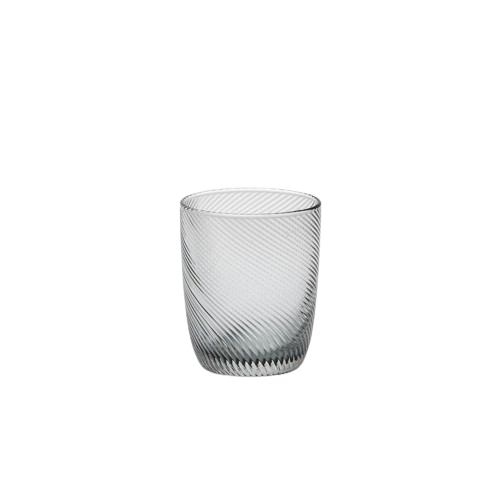 Terris Clear Twist Tumbler, Handblown, Individual