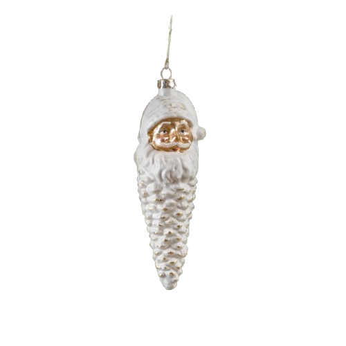 6" Linear Santa Head Ornament