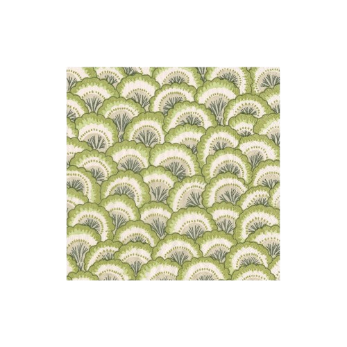 Pontchartrain Scallop Green Cocktail Napkins - 20 Per Package