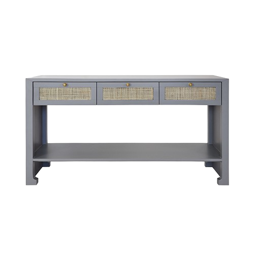 Rosalind Dark Gry Lacquer Console Table