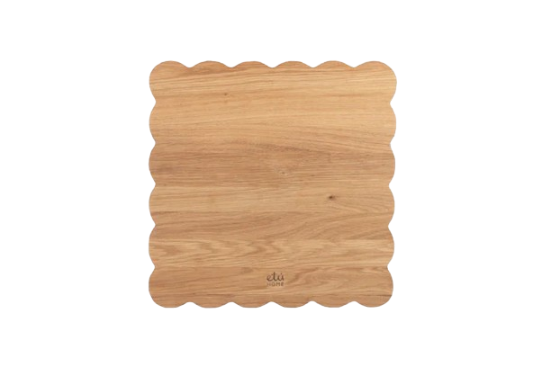 Square Scalloped Cutting Board