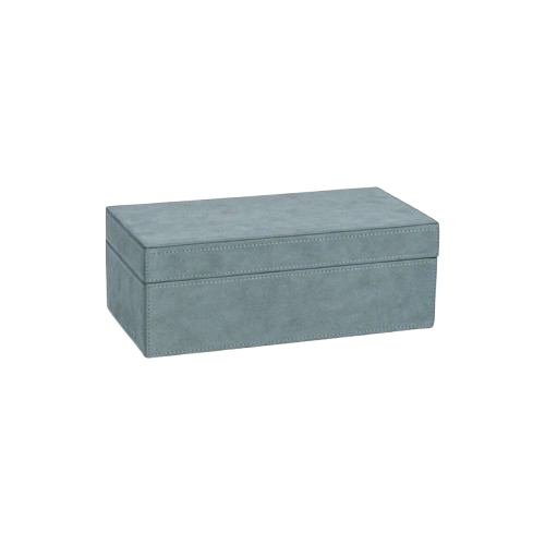 Suede Lux Box - Côte d'Azur Blue - Rectangular