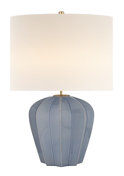 Pierrepont Medium Table Lamp, Polar Blue Crackle