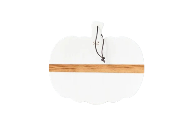 White Mod Pumpkin Charcuterie Board, Small