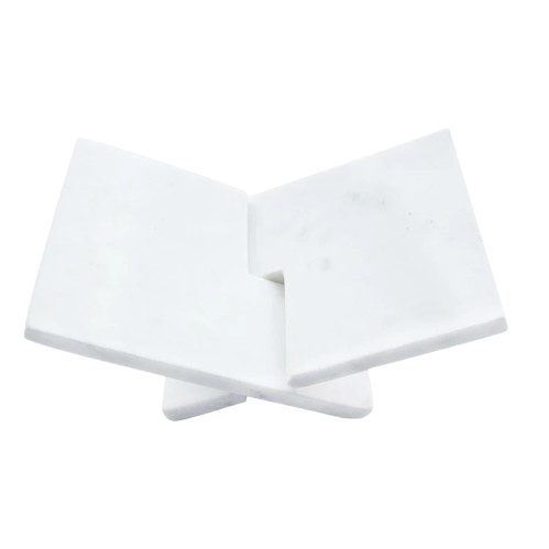 Interlocking Marble Book Holder