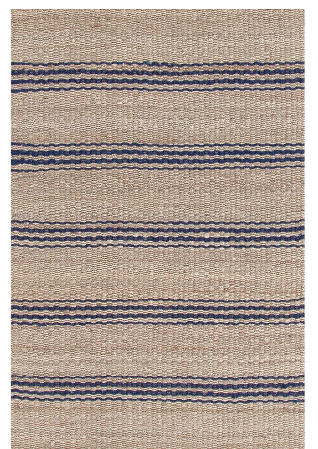 Jute Ticking Indigo Handwoven Rug