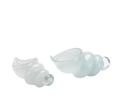 Ariel Shells, White, Set of 2