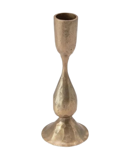 Hand-Forged Metal Taper Holder with Antique Finish