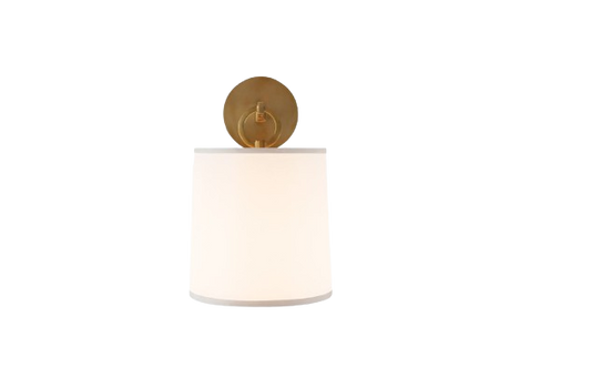 French Cuff Sconce, Brass