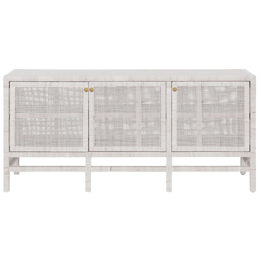 Isla Buffet - White peeled rattan