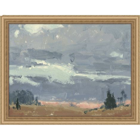 January Clouds Canvas Artwork