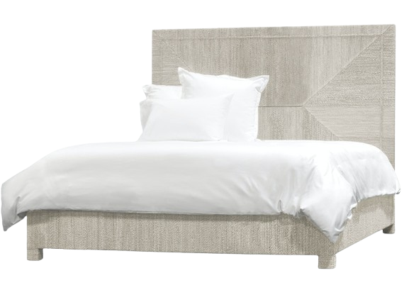 Woodside King Bed, White Sand