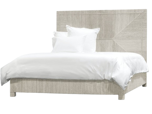Woodside King Bed, White Sand